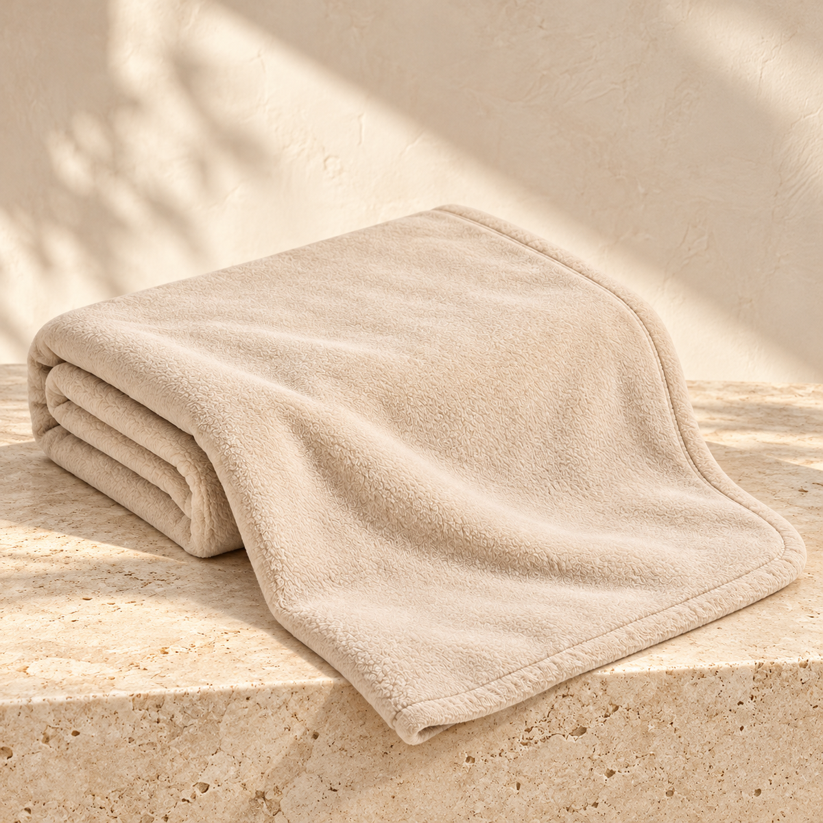 Lunaveller Soft Plush Pet Blanket – Cream Cozy Fleece Throw Blanket for Cats & Dogs