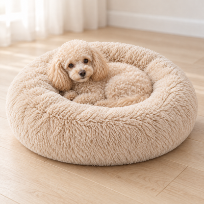 Lunaveller Plush Donut Pet Bed