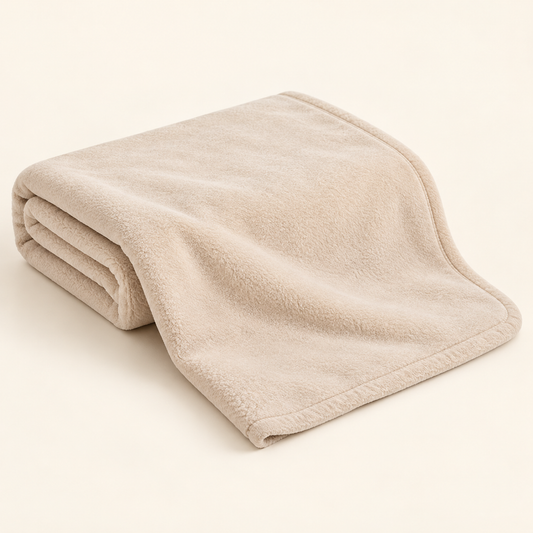 Lunaveller Soft Plush Pet Blanket – Cream Cozy Fleece Throw Blanket for Cats & Dogs
