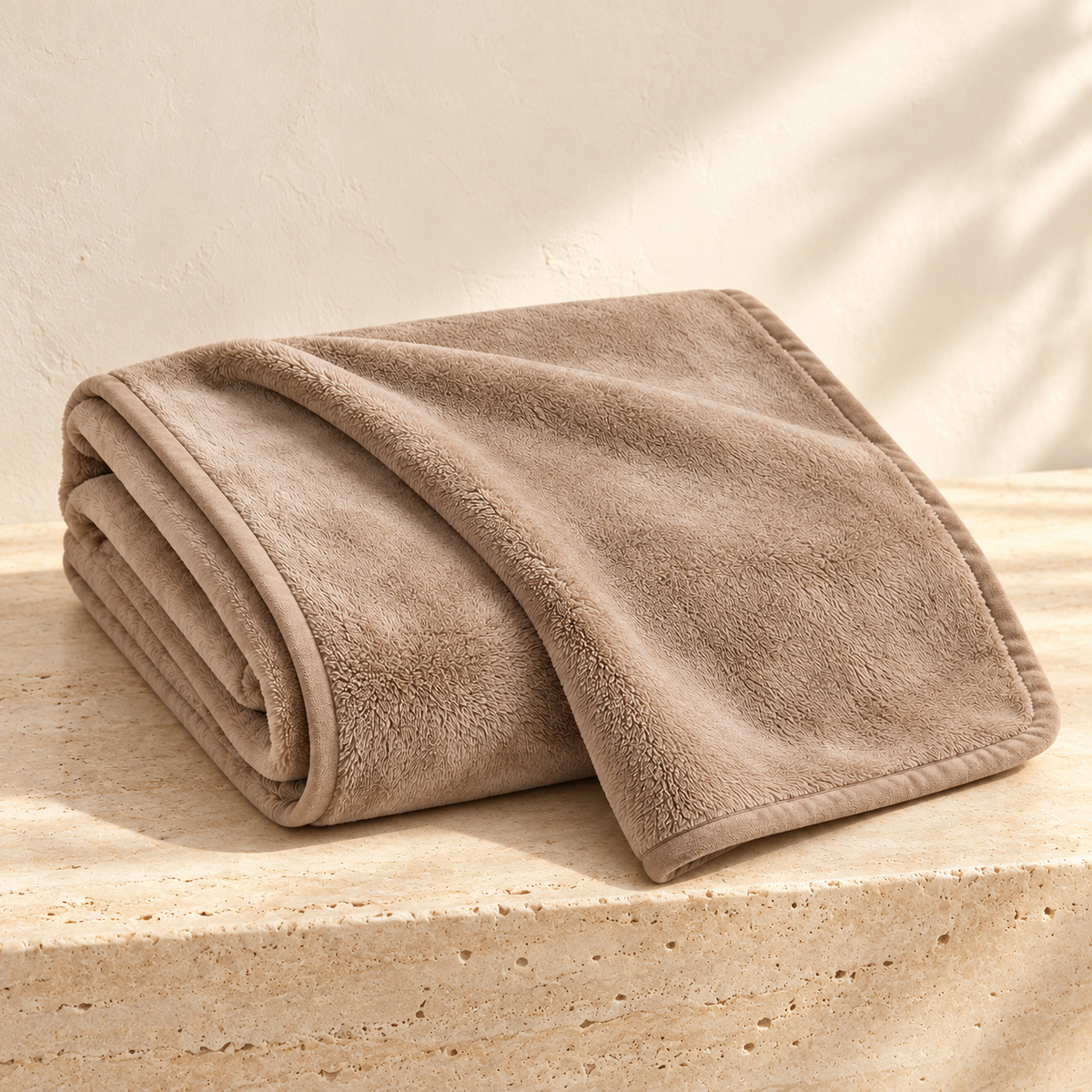 Lunaveller Soft Plush Pet Blanket – Taupe Cozy Fleece Throw Blanket for Cats & Dogs