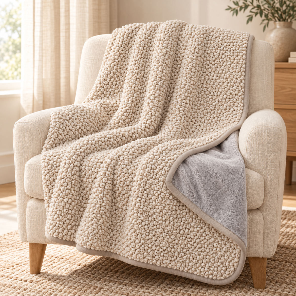 Lunaveller Sherpa Plush Pet Blanket – Double-Sided Cozy Throw Blanket for Cats & Dogs