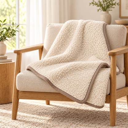 Lunaveller Sherpa Cozy Pet Blanket – Plush Fleece Throw Blanket for Cats & Dogs