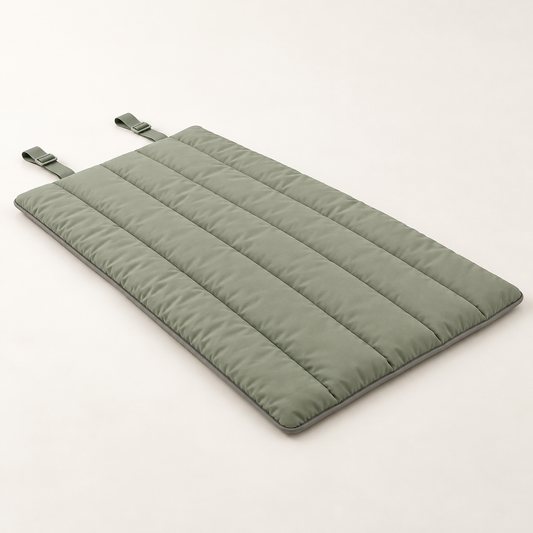 Lunaveller Sage Green Quilted Pet Sleep Mat – Portable Cushion Pad for Cats & Dogs