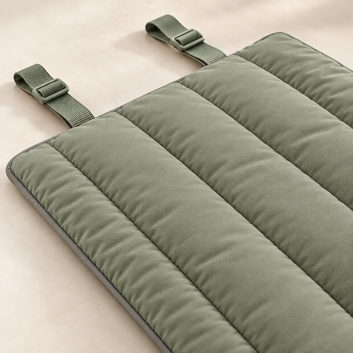 Lunaveller Sage Green Quilted Pet Sleep Mat – Portable Cushion Pad for Cats & Dogs