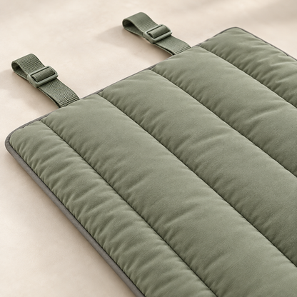 Lunaveller Sage Green Quilted Pet Sleep Mat – Portable Cushion Pad for Cats & Dogs