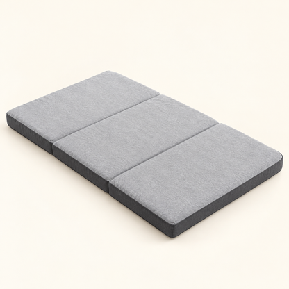 Lunaveller Foldable Gray Pet Sleep Mat – Soft Cushion Resting Pad for Cats & Dogs