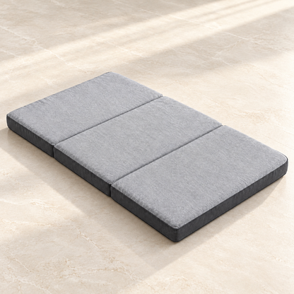 Lunaveller Foldable Gray Pet Sleep Mat – Soft Cushion Resting Pad for Cats & Dogs