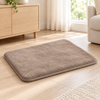 Lunaveller Soft Taupe Pet Sleep Mat – Plush Cushion Resting Pad for Cats & Dogs