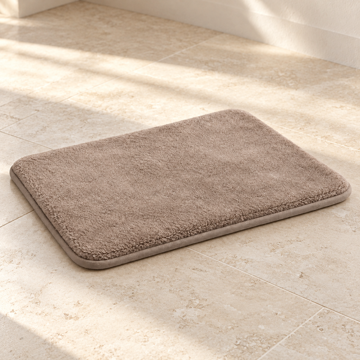 Lunaveller Soft Taupe Pet Sleep Mat – Plush Cushion Resting Pad for Cats & Dogs