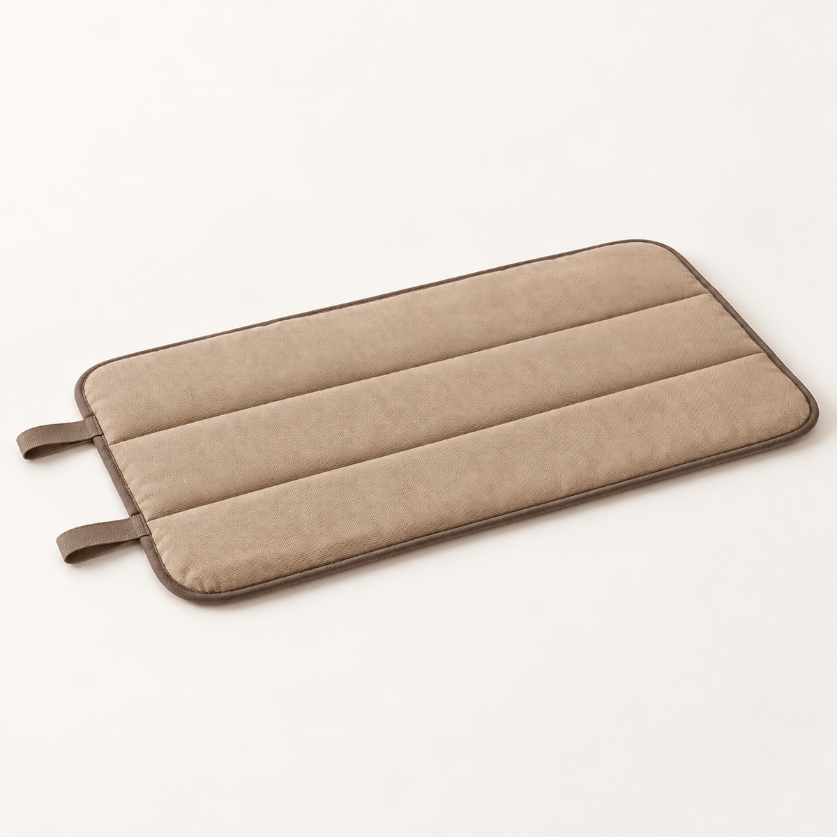 Lunaveller Beige Portable Quilted Pet Sleep Mat – Soft Travel Resting Pad for Cats & Dogs