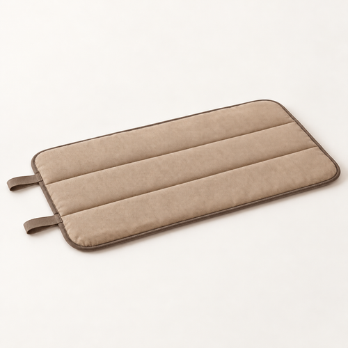Lunaveller Beige Portable Quilted Pet Sleep Mat – Soft Travel Resting Pad for Cats & Dogs
