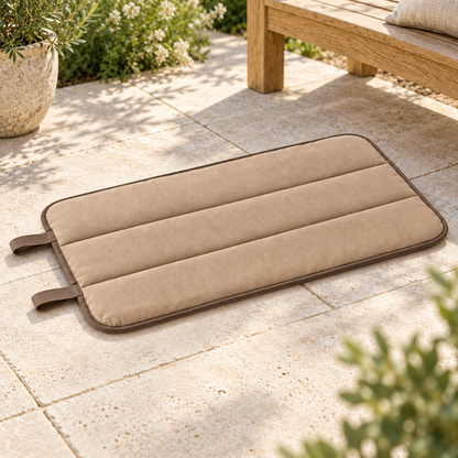 Lunaveller Beige Portable Quilted Pet Sleep Mat – Soft Travel Resting Pad for Cats & Dogs