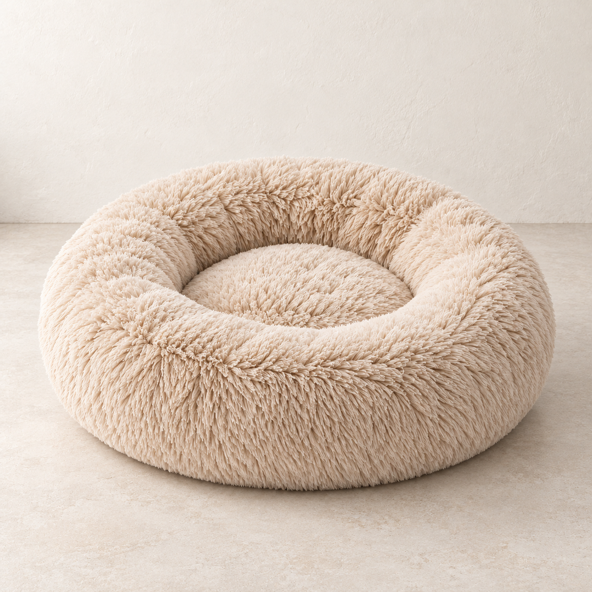 Lunaveller Plush Donut Pet Bed