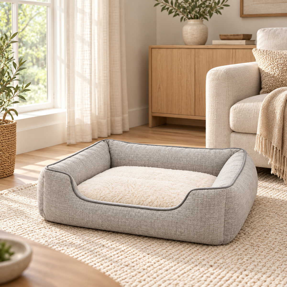 Lunaveller Rectangular Bolster Pet Bed